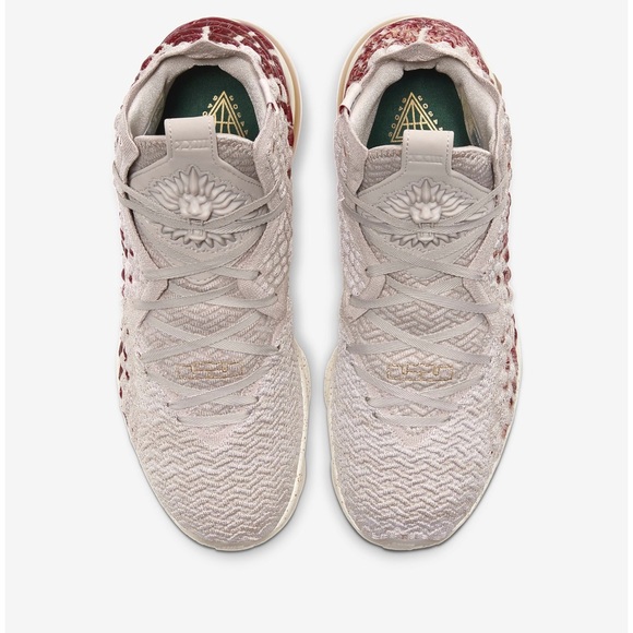 Nike Mens LeBron XVII PRM Size 7 Desert Sand/Gold main image 9